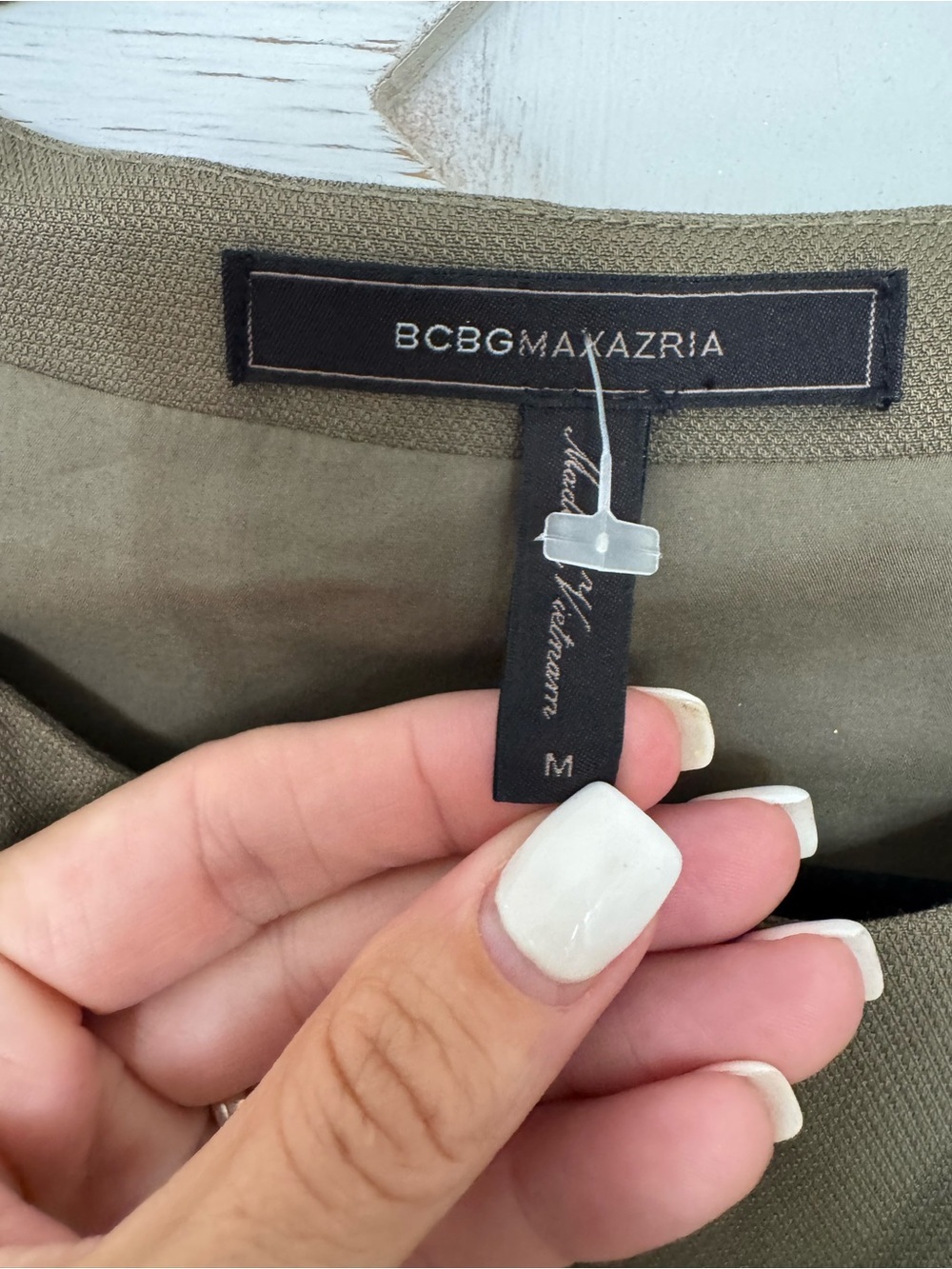 BCBGMaxAzria Olive Green Sleeveless Zip Romper - Picture 8 of 8